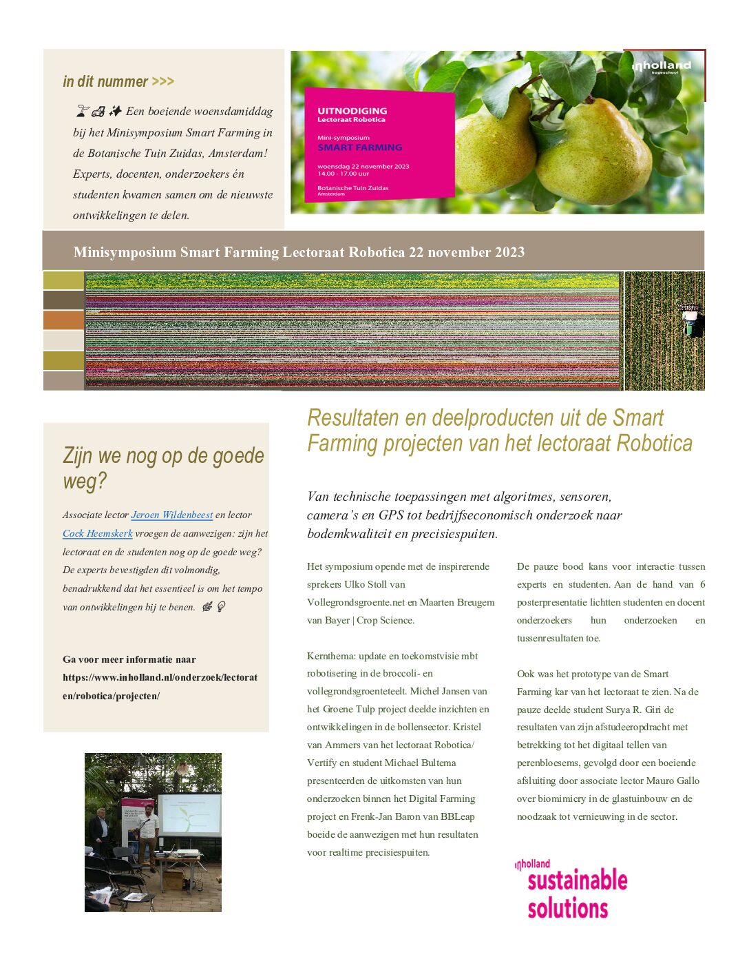 Nieuwsbrief Smart Farming Minisymposium LR 22 november 2023